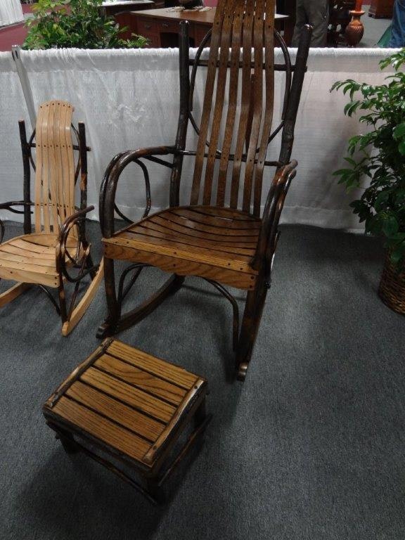 Rustic Hickory Child's Rocker - Amish Handcrafted Rocking Chairs