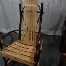 Rustic Hickory Child's Rocker - Amish Handcrafted Rocking Chairs