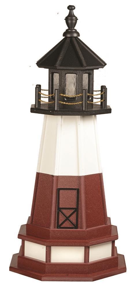 Wood Garden Lighthouse Vermillion Style by Dutchcrafters Amish