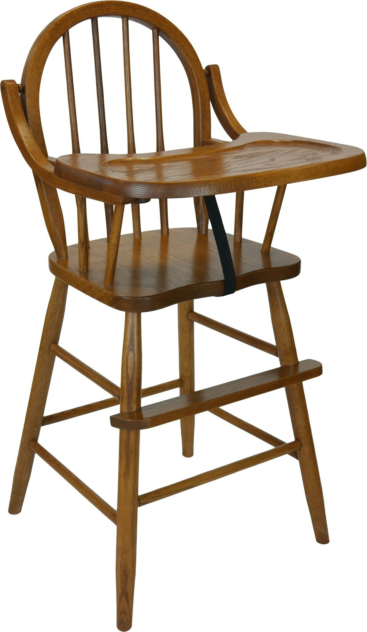 Solid Wood Windsor High Chair from DutchCrafters Amish Furniture