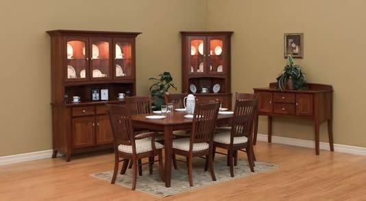 Watford Corner Dining Hutch From DutchCrafters Amish Furniture