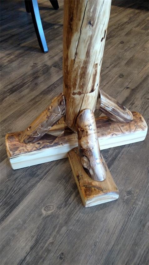 Amish Rustic Log Hall Tree | Handcrafted Entryway Coat Rack