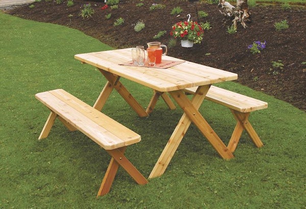 Cedar Wood Patio Set from DutchCrafters Amish Furniture