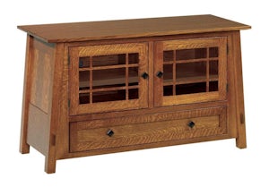 Seboyeta Mission TV Stand with Drawer from DutchCrafters Amish