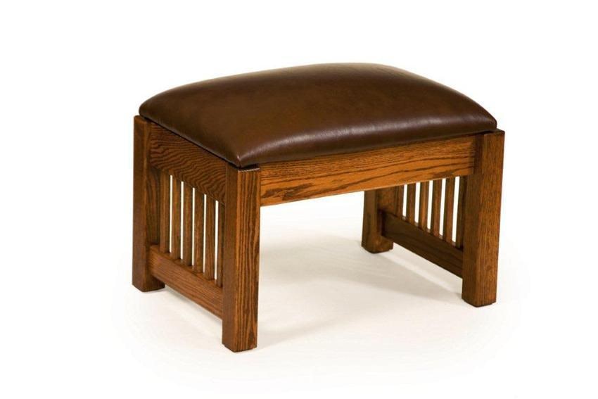 Classic Mission Ottoman by Dutchcrafters Amish Furniture