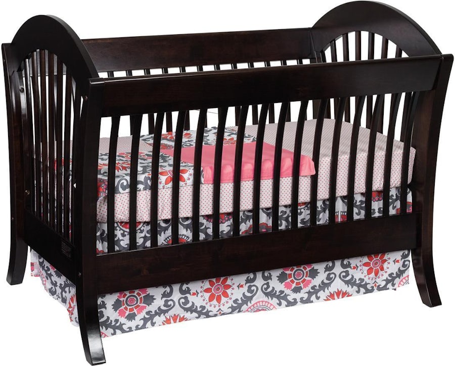 Delray Convertible Crib from DutchCrafters Amish Furniture