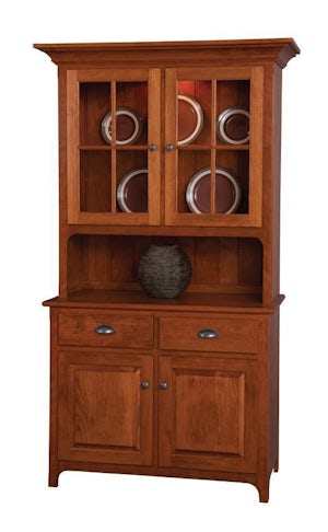 Plymouth Two-Door Hutch from DutchCrafters Amish Furniture