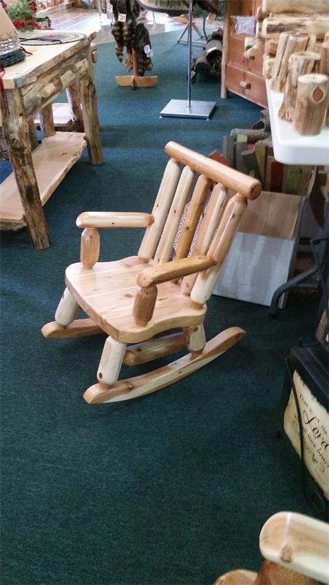 Handmade Amish Log Rocking Chair | Amish Made | DutchCrafters
