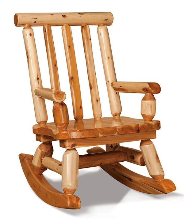 Handmade Amish Log Rocking Chair | Amish Made | DutchCrafters