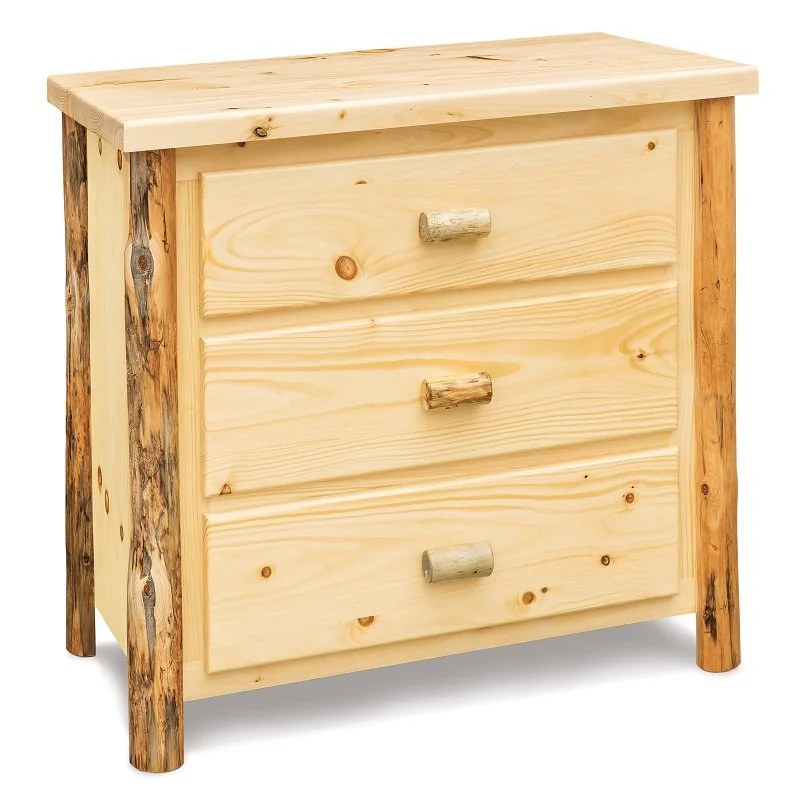 Small Rustic Log Dresser | Amish Handcrafted Log Bedroom Furniture
