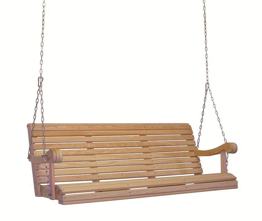 Cypress Porch 5' Swing with Chain from DutchCrafters Amish Furniture