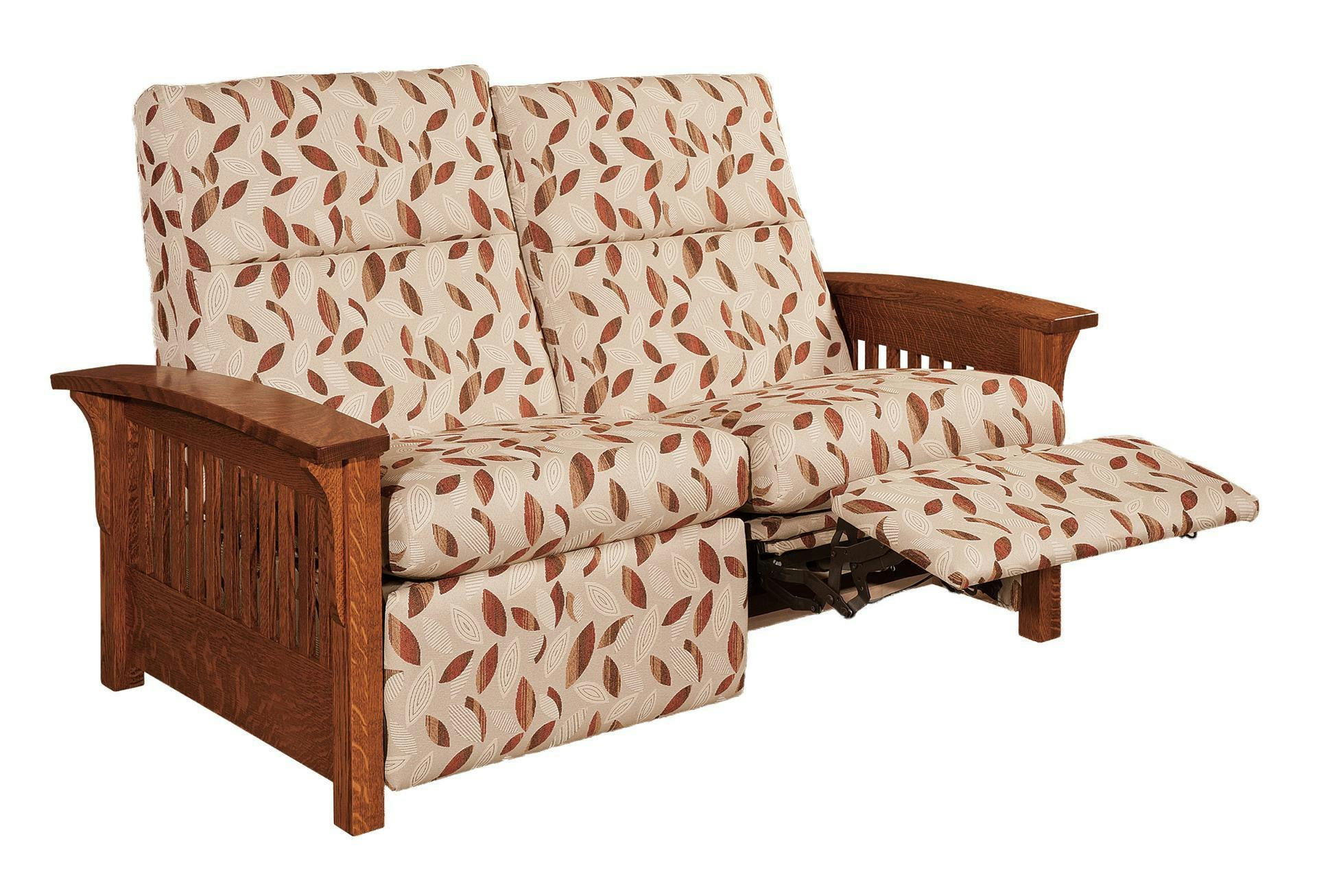 62" Reclining Loveseat From DutchCrafters Amish Furniture