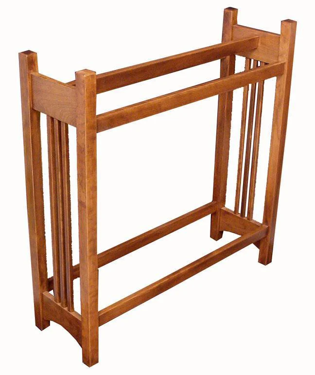 Hardwood Mission Quilt Rack from DutchCrafters Amish Furniture