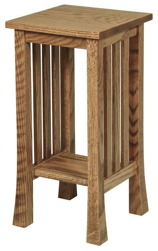Hardwood Mission Style Plant Stand from DutchCrafters Amish Furniture
