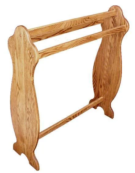 Rustic Log Quilt Rack Wood Quilt Racks & Displays| DutchCrafters Amish Made