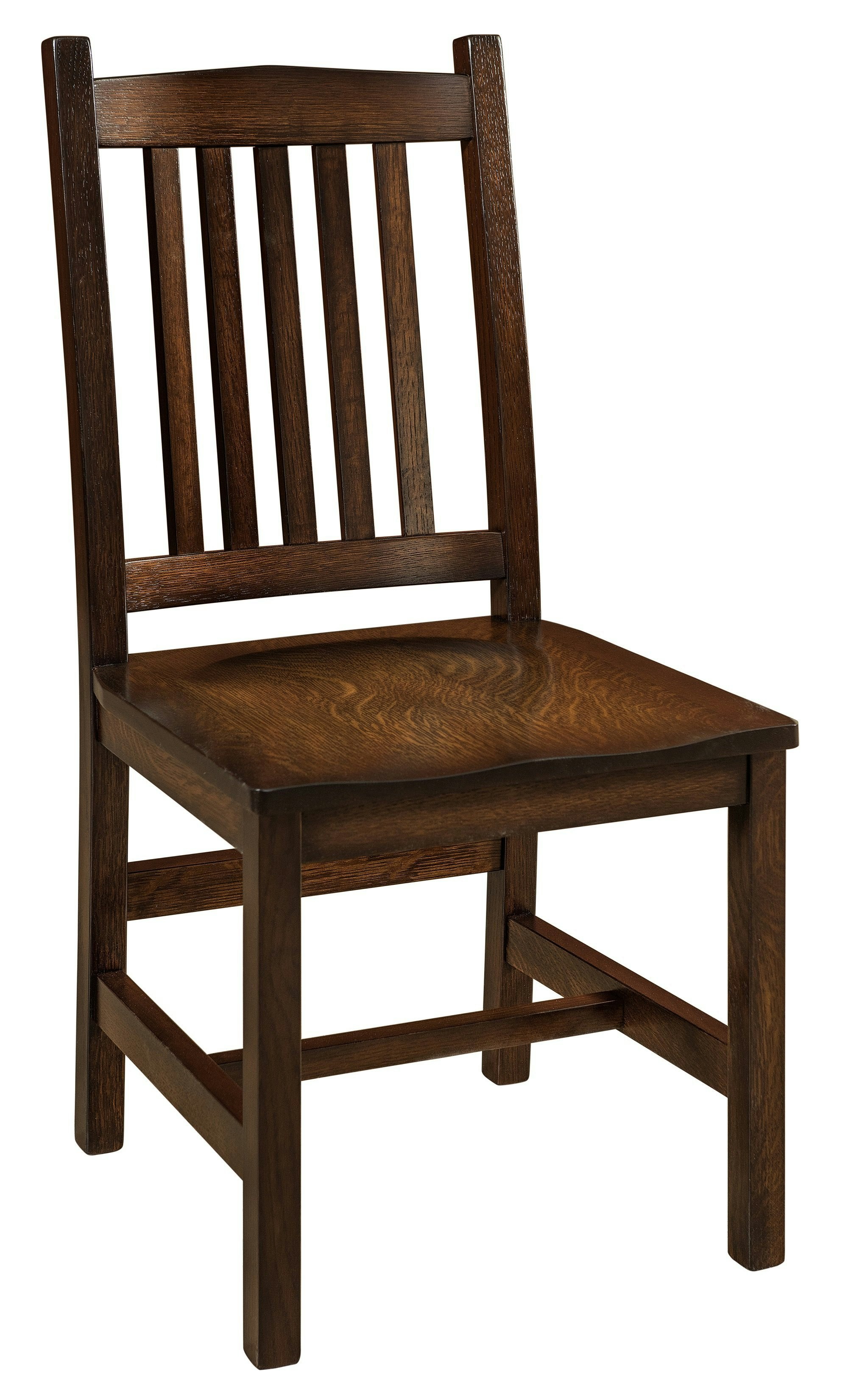 Mission-Style Dining Chair With Arms From DutchCrafters Amish