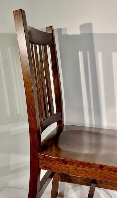 Mission-Style Dining Chair With Arms From DutchCrafters Amish