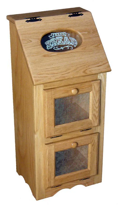Amish Bread Boxes | Solid Wood Kitchen Storage - DutchCrafters