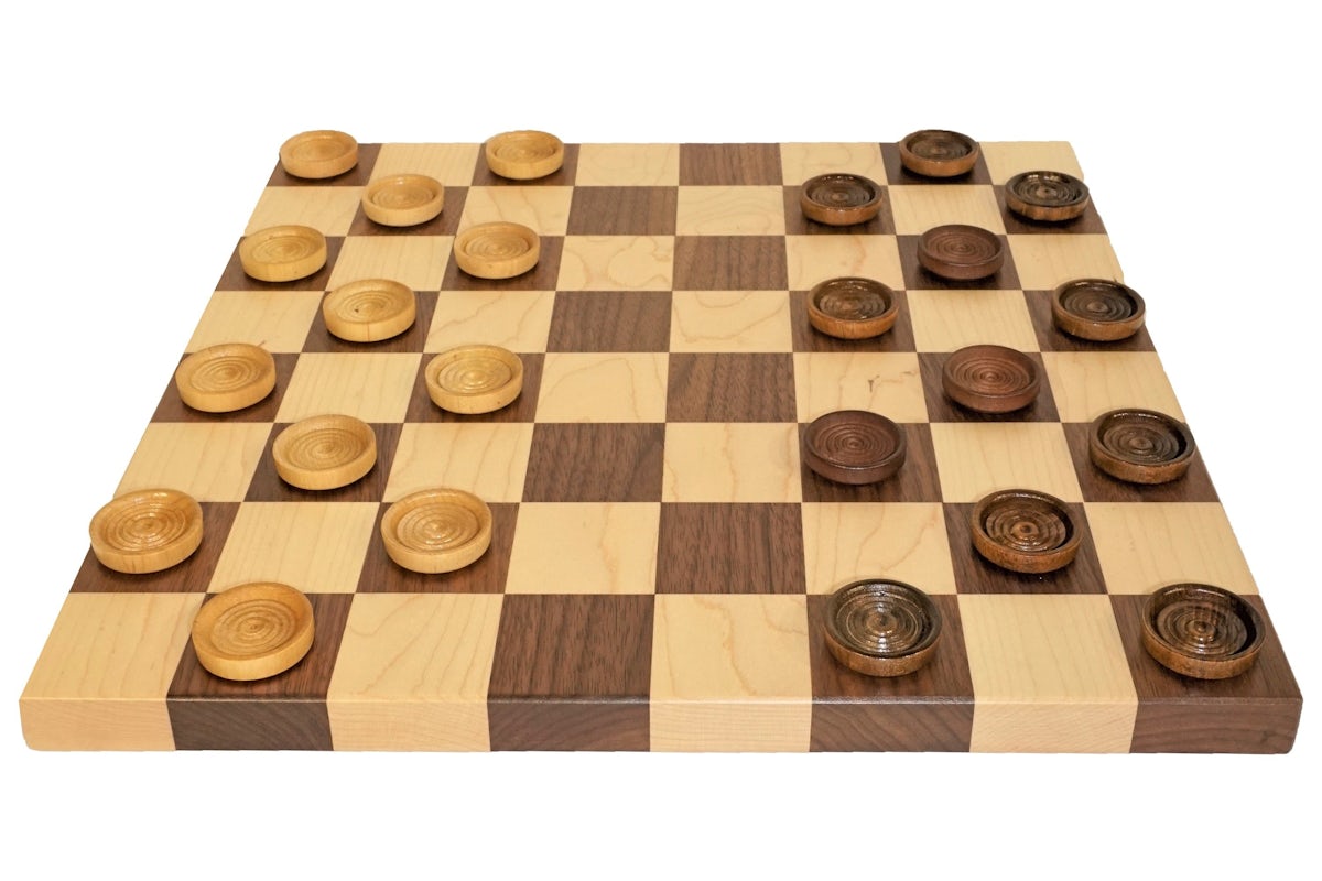 Wooden Checker Board from DutchCrafters Amish Furniture