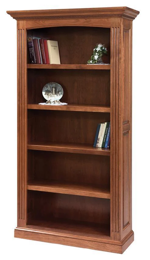 Custom Bookcase with Crown Molding | DutchCrafters Amish Bookcases