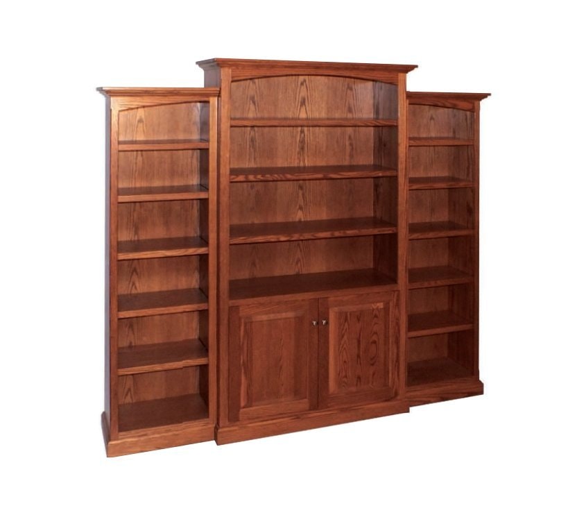 Solid Wood Bookcases From DutchCrafters Amish Furniture