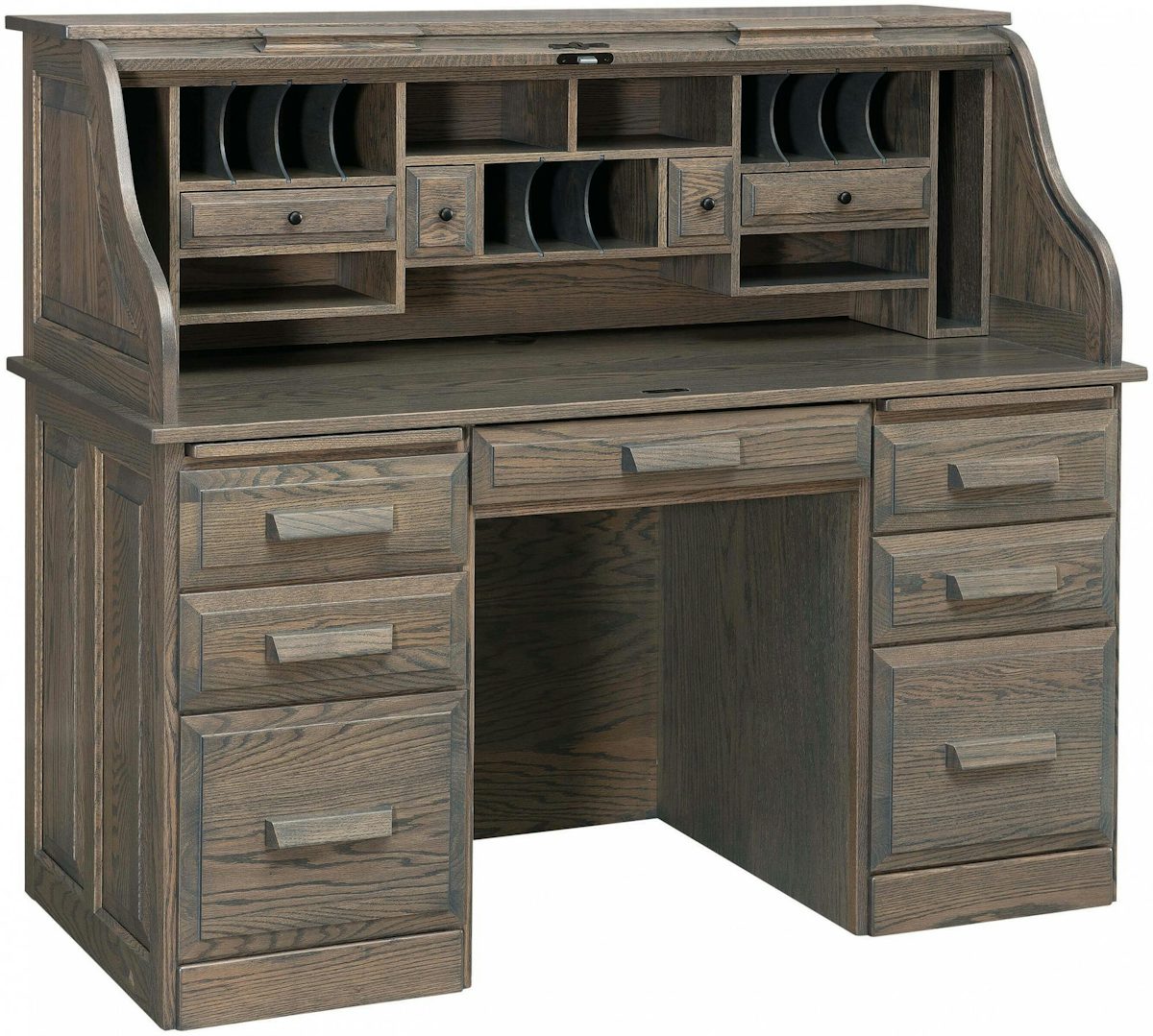 Mission Farmer's RollTop Desk from DutchCrafters Amish Furniture