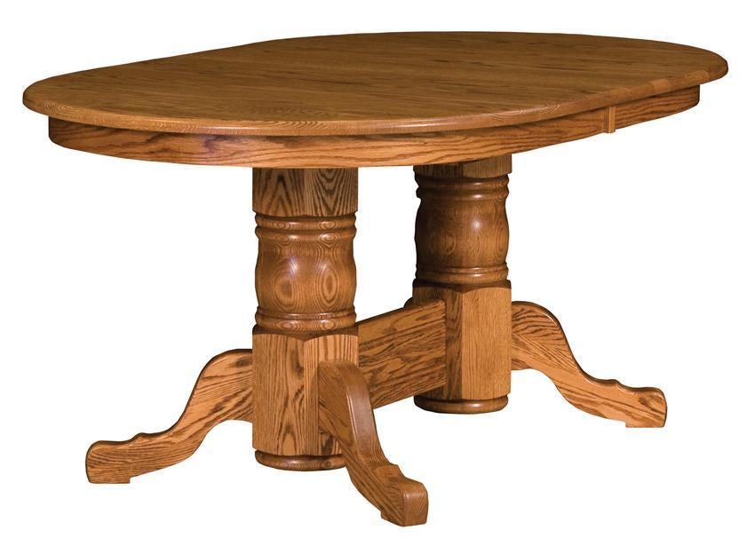 San Antonio Double Pedestal Table from DutchCrafters Amish Furniture