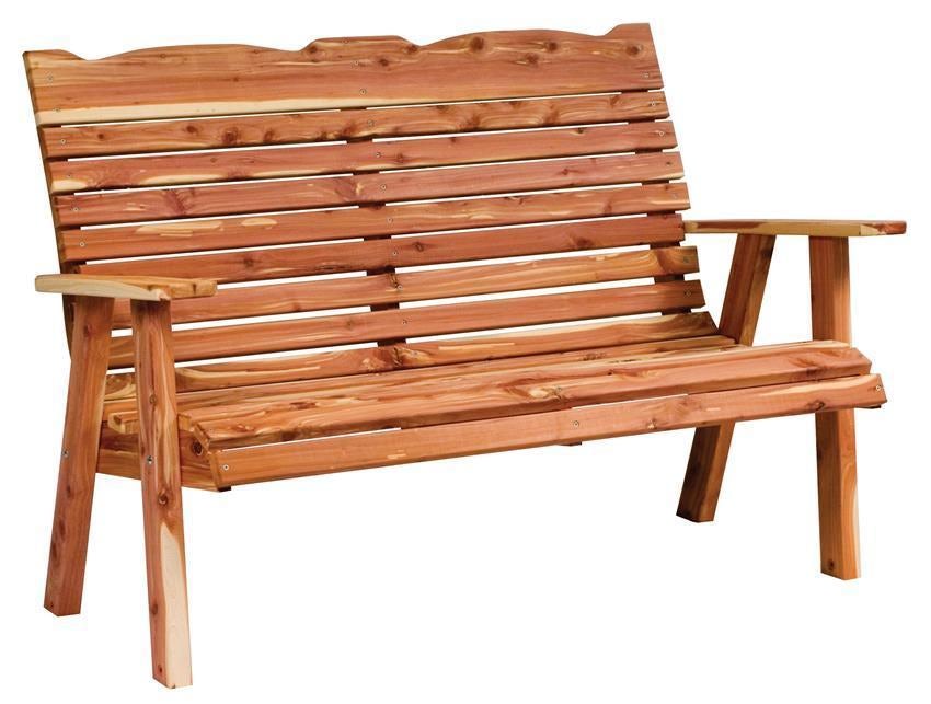 Cedar Wood Furniture Bench From Dutchcrafters Amish Furniture