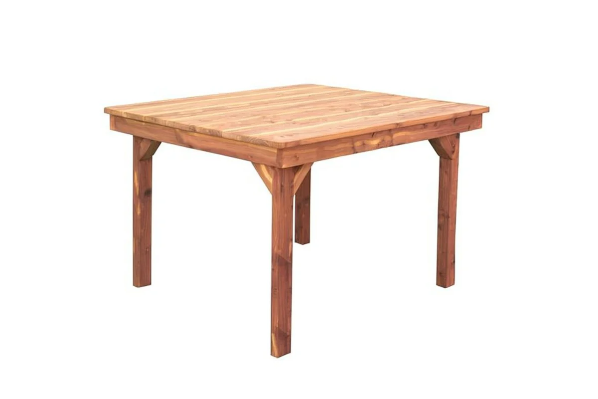 48″ cedar square dining table, Amish quality – DutchCrafters