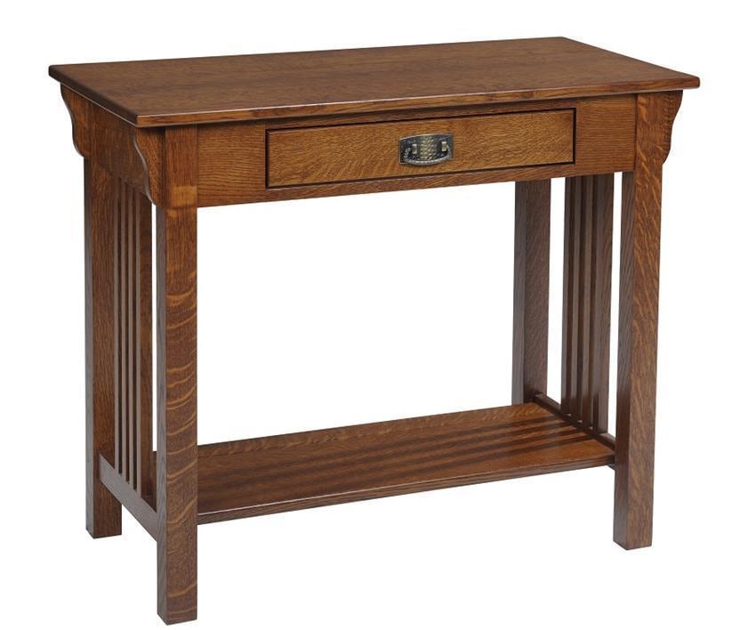 Oak Mission Sofa Table from DutchCrafters Amish Furniture