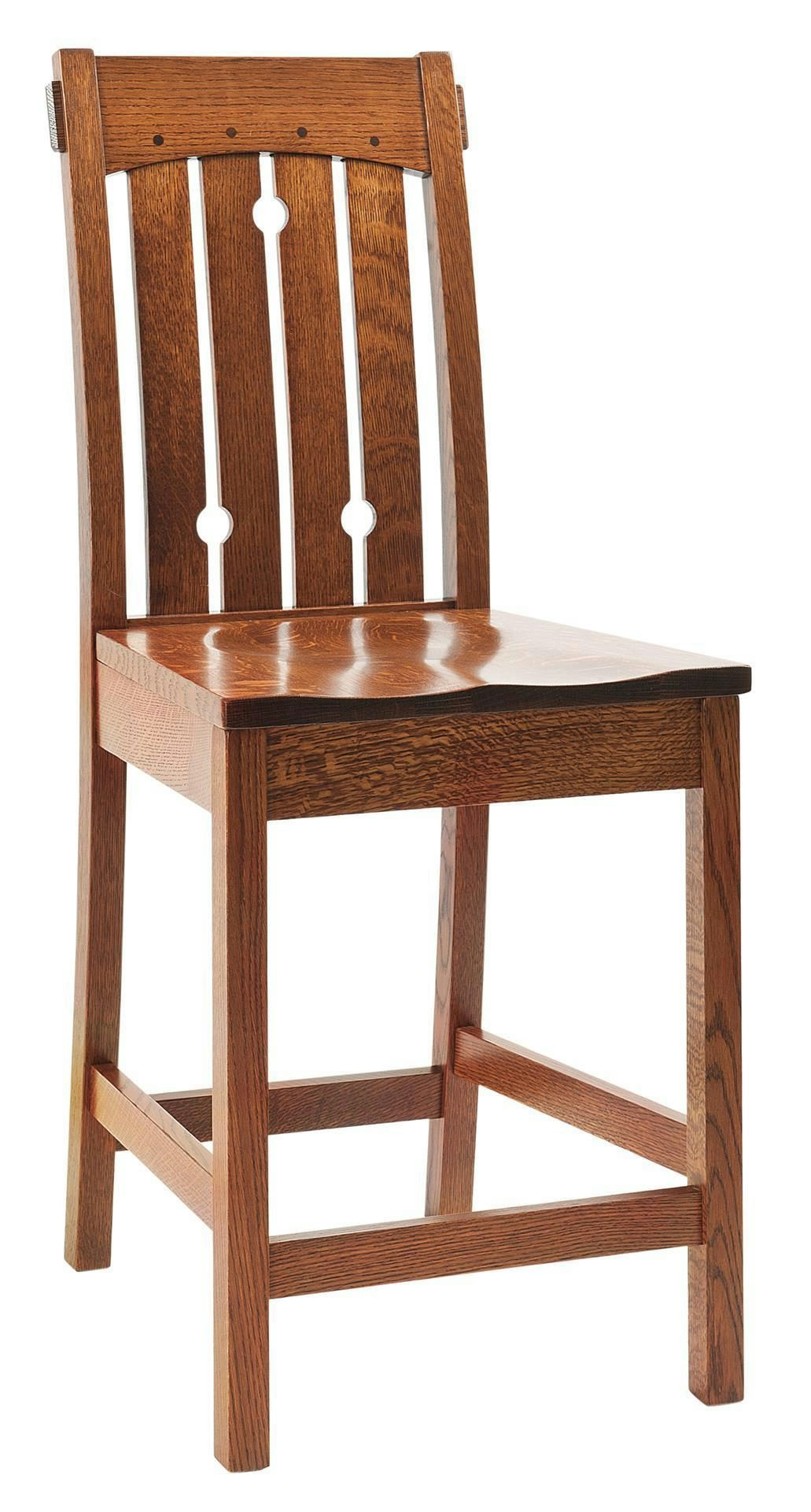 Keene Valley Mission Stationary Bar Stool from DutchCrafters Amish