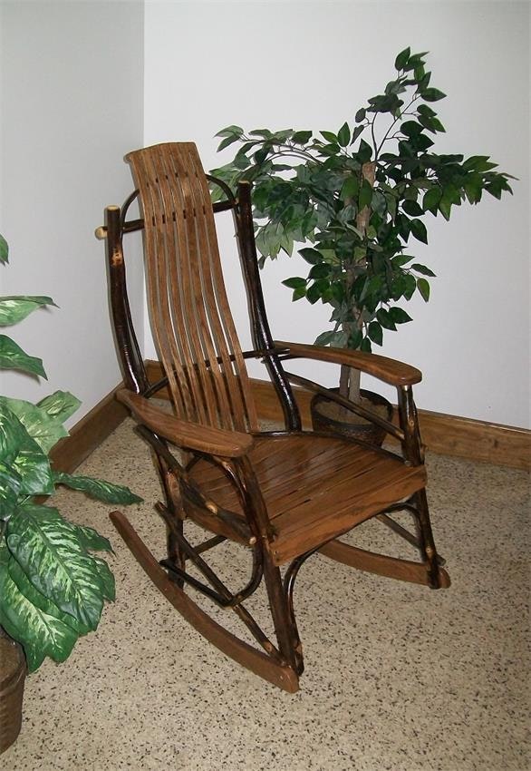 Hickory Wood Rocker from DutchCrafters Amish Furniture