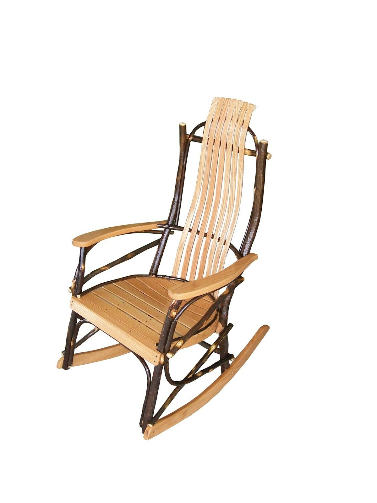 Hickory Wood Rocker from DutchCrafters Amish Furniture