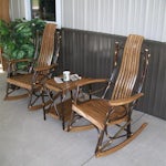 Hickory Wood Rocker from DutchCrafters Amish Furniture