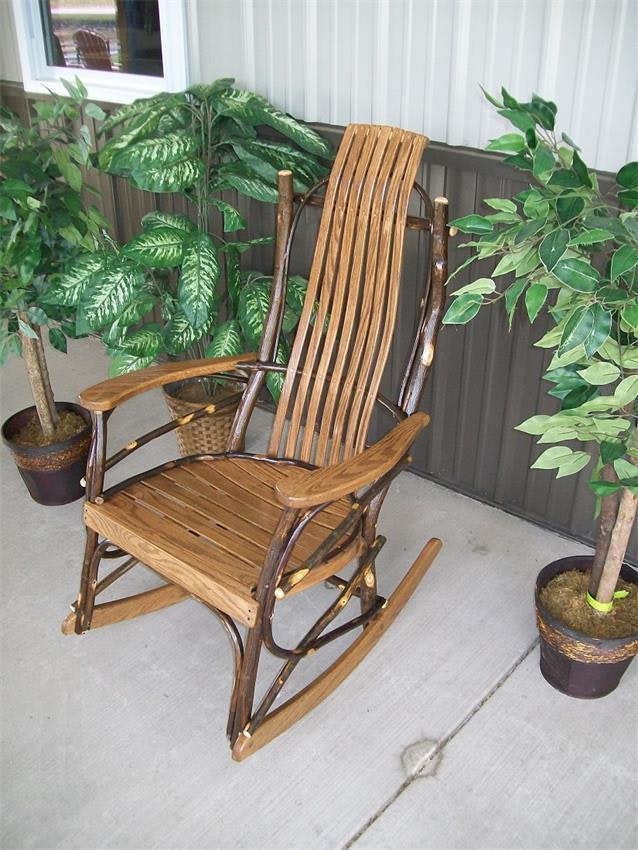 Hickory Wood Rocker from DutchCrafters Amish Furniture