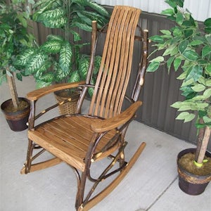 Hickory Wood Rocker from DutchCrafters Amish Furniture