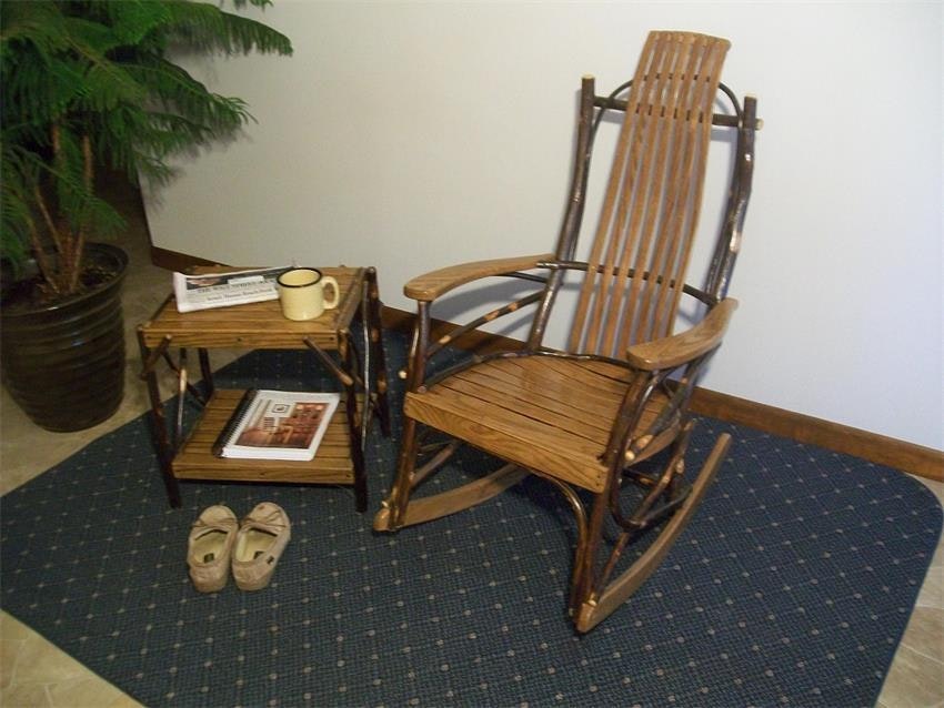 Hickory Wood Rocker from DutchCrafters Amish Furniture