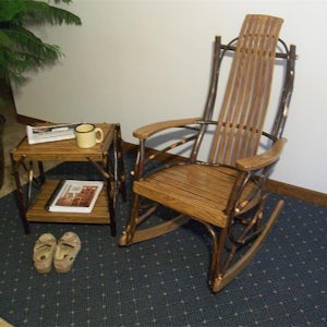 Hickory Wood Rocker from DutchCrafters Amish Furniture