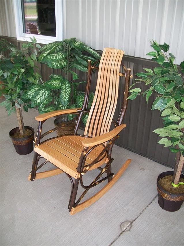 Hickory Wood Rocker from DutchCrafters Amish Furniture