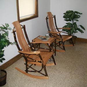 Hickory Wood Rocker from DutchCrafters Amish Furniture
