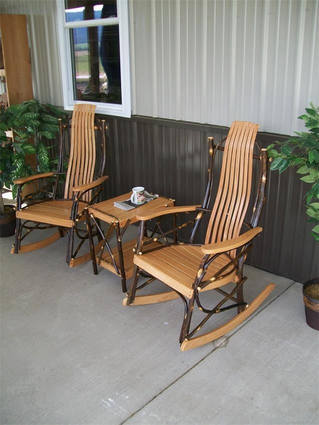 Hickory Wood Rocker from DutchCrafters Amish Furniture