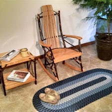 Hickory Wood Rocker from DutchCrafters Amish Furniture