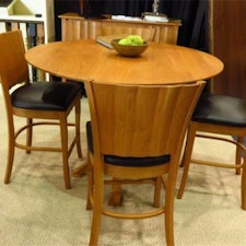 Ripple Back Pedestal Table from DutchCrafters Amish Furniture