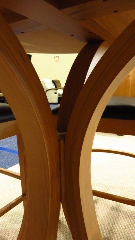 Ripple Back Pedestal Table from DutchCrafters Amish Furniture