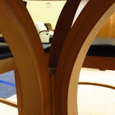 Ripple Back Pedestal Table from DutchCrafters Amish Furniture