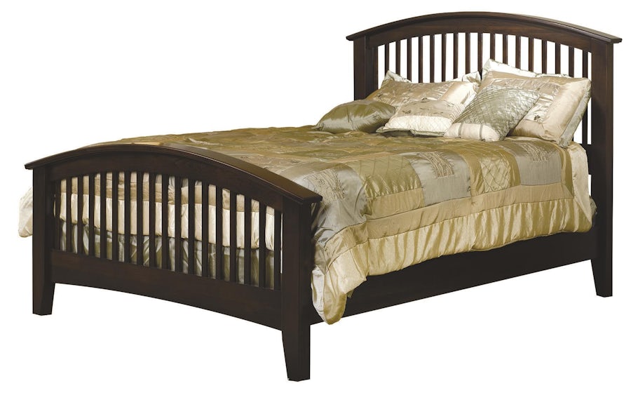 American Made Nadine Bed with Arched Footboard from DutchCrafters