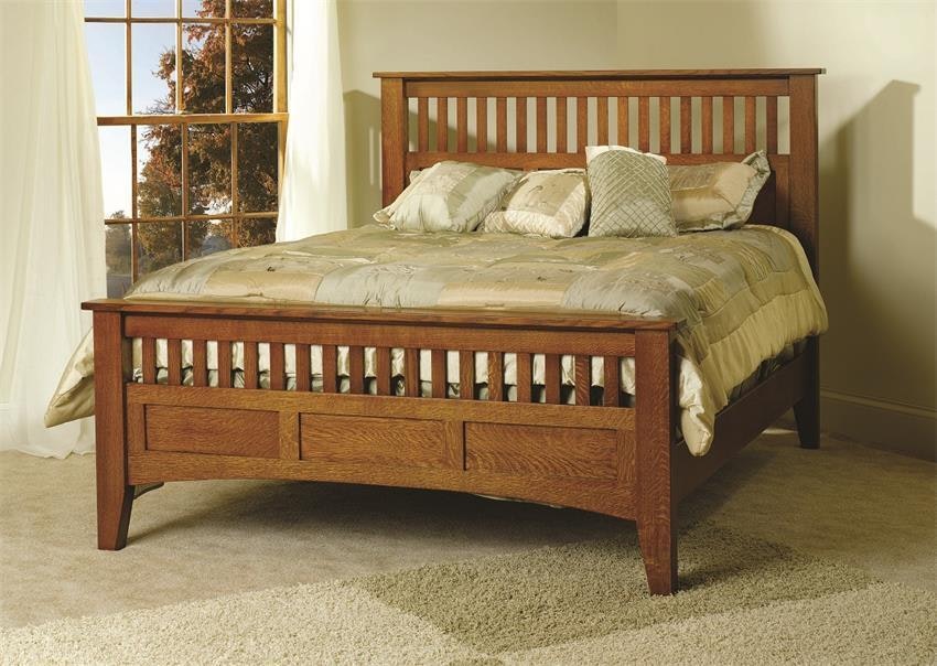 Amish Mission Bed From DutchCrafters Furniture Store