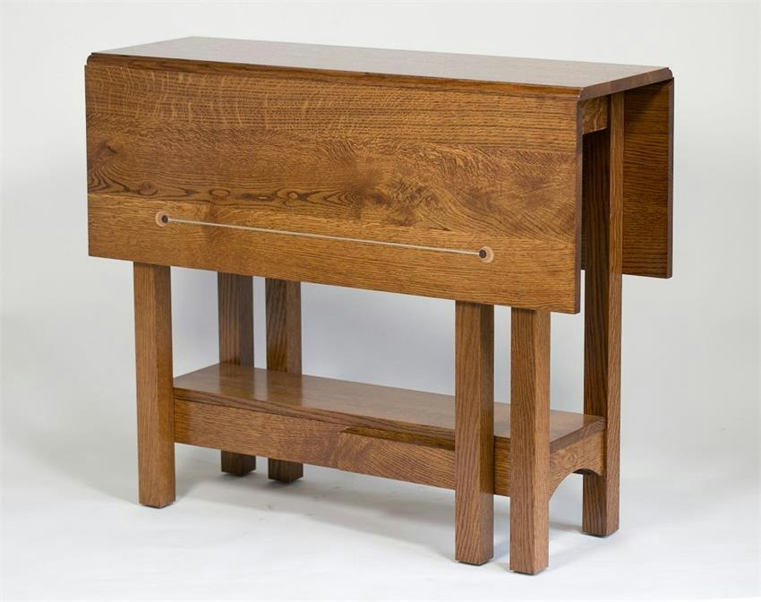 Folding Gateleg Dining Table | Solid Wood Craftsman Folding Table
