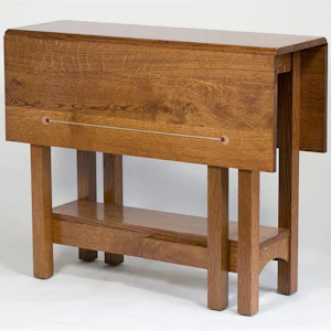 Folding Gateleg Dining Table | Solid Wood Craftsman Folding Table