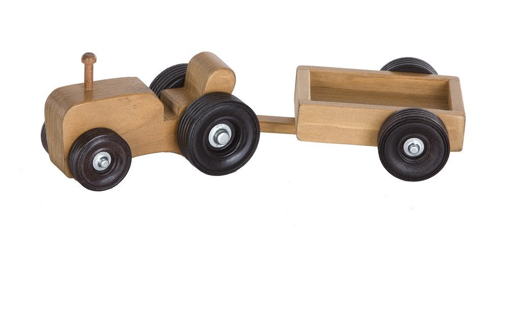 American Made Small Wooden Toy Tractor Wagon from DutchCrafters Amish
